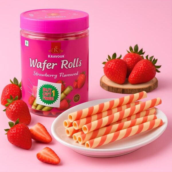 Wafer Rolls Strawberry